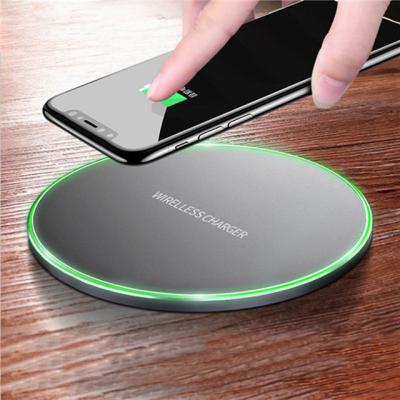 China Mobile Phone Tablet MP3 GPS Good Quality Christmas Gift Premium Qi Wireless Charger For Samsung iPhone Huawei 10w Fast Wireless Charger for sale