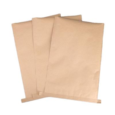 China Compound Industry 3ply Compound Industry Paper PP Bag Waterproof Woven Waterproof Plastic Bag 15kg 25kg Packaging Bag With PVC Inner for sale