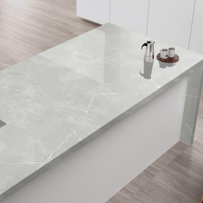 China Modern Bathroom Top Engineered Stone 3200*1600mm Polish Solid Surface Quartz Stone Big Slab Kitchen Countertops for sale