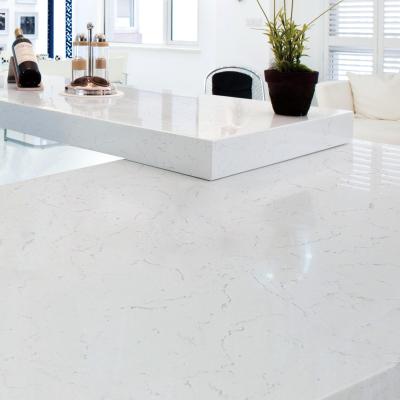 China Contemporary Se-Carrara Quartz Stone Liters Slab White Marble Liters Acrylic Solid Artificial Stone Bathroom Kitchen Vanity Countertops for sale