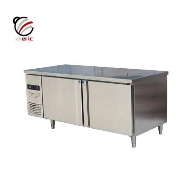 China High quality Double-temperature refrigeration equipment industrial freezer 2 door under counter refrigerator for sale