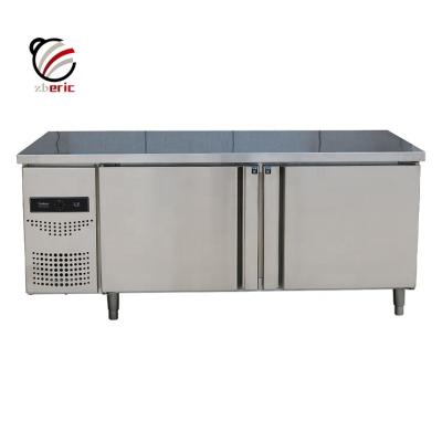 China Double-temperature Industrial Restaurant Kitchen Freezer 2 Door Under Counter Fridge Fancooling Counter Fridge for sale