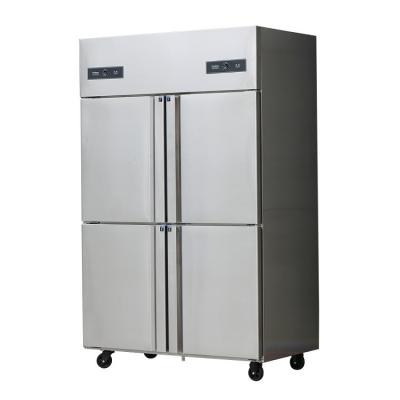 China Refrigerant Good Prices Commercial Freezer 4 Door Fridge Stainless Steel Refrigerator for sale