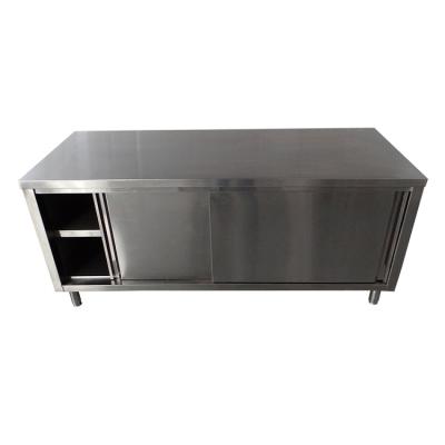 China Modern Steel Cupboard Two Door Small Size Steel Utilities Kitchen for sale