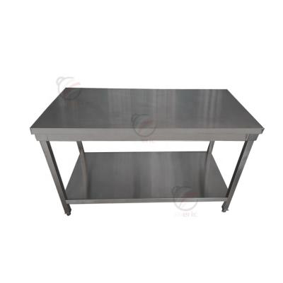 China Europen hot sale products restaurant kitchen table stainless steel work table with shelf for sale