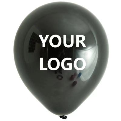 China Modern 12 Inch Customized Logo Pattern Latex Matte Advertising Balloons For Business Or Party Decoration for sale