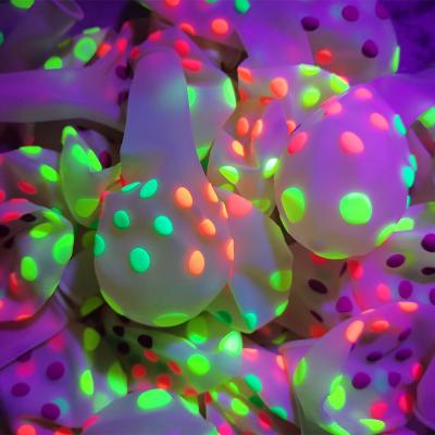 China Festival Decoration 12inch (100pcs/bag) Led Luminous Balloon Light In Dark Neon Balloons Night Light Balloon for sale