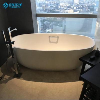 China Body Soaking Modern Stone Bathtub And Solid Outdoor Freestanding Bathtub for sale