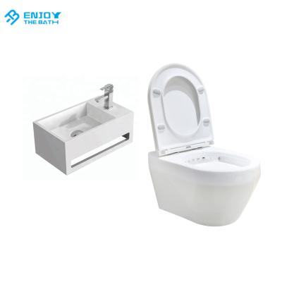 China Factory Wholesale Price Ceramic Cistern Hidden One Piece WC Color Toilet Washdown Cistern Two Pieces For Sale for sale