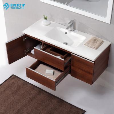 China Stylish Wall Hung Cabinet Basin Set Solid Outdoor Basin Bathroom Vanity Sink for sale