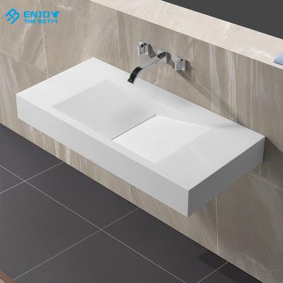 China Modern Home Decorative Bathroom Basin Artificial Stone Resin Basin Hand Wash for sale