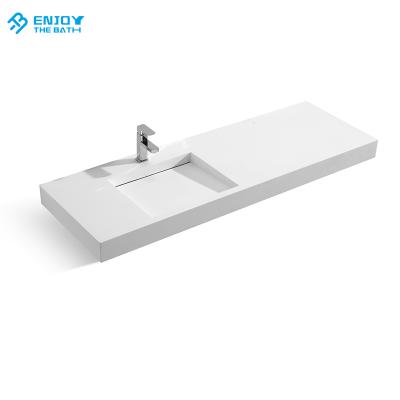 China 2020 Bestselling Rectangle Easy Clean Table Top With A Solid Outdoor Basin Wash Basin Bathroom Basin for sale