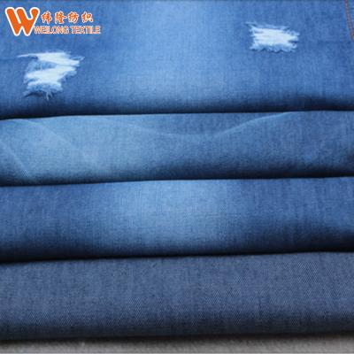 China Turkey Design Garment Stocklot Denim Fabric 70%Cotton 28%Polyster 2%Spandex for sale