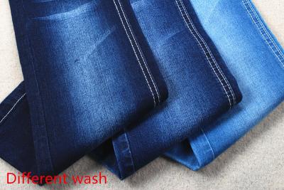 China Eco Friendly Stretch Denim Fabric Cotton Poly Rayon Spandex Slub Style for sale