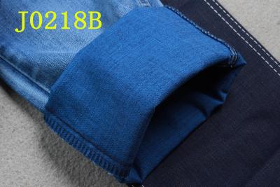 China 9OZ Denim Fabric With Tencel Cotton Polyester Spandex Blue Backside Desizing 3/1 Right Hand Twill for sale