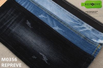 China 11 Unze aufbereitetes Repreve-Vorgespinst-dehnbares Jeans-Material für Mann-Baumwolljeans-Gewebe zu verkaufen