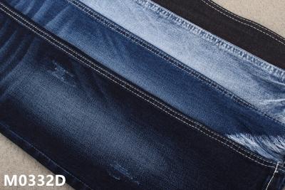 Cina Tessuto organico 10,5 del denim di allungamento del cotone blu scuro leggero di Oz per gli indumenti degli uomini in vendita