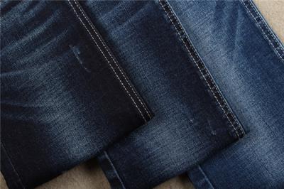 China Polyester-Kreuzschraffieren-Denim-Gewebe-dehnbares Jeans-Material des Indigo-10oz 70% der Baumwolle28% zu verkaufen