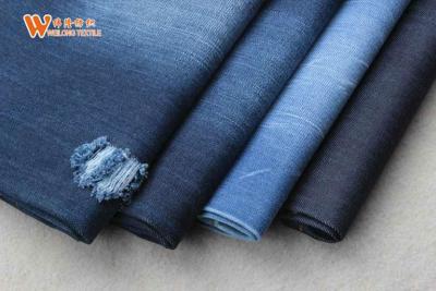 China Escuro - a roupa azul revestiu a tela elástico da sarja de Nimes do algodão 12oz 100 pela jarda à venda