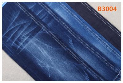 China Baumwollausdehnungs-Vorgespinst-Denim-Gewebe des Kreuzschraffieren-11oz 170 cm 65% für Jeans zu verkaufen