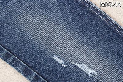 China 11.1oz Denim Fabric Sustainable Certificated Repreve Cotton Polyester Jeans Material for sale