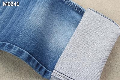 China Stretch Cotton Fake Knit Denim Jeans Fabric With Double Layers 10.9 Ounce for sale