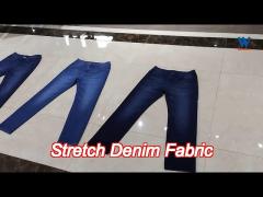 10Oz Premium Slub High Stretch Denim Fabric For Jeans Stock Lot