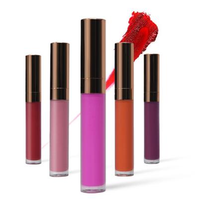 China New Arrival Vegan Lip Gloss Private Label Waterproof Matte Lip Gloss Organic Nude for sale