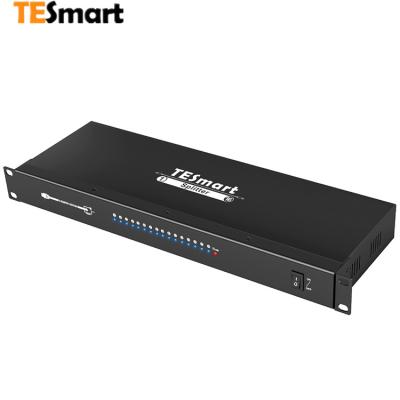 China Aluminum Alloy Tesmart 4k 1*16 Hdmi Splitter 1 Into Splitter 16 Hdmi Splitter With Edid Management for sale