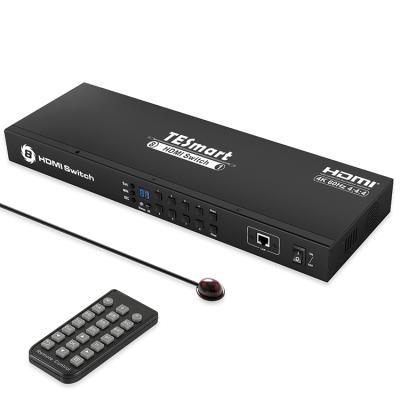 China Metal TESmart Auto Scan 8x1 Video Switcher 4K@60Hz 4:4:4 HDMI Switcher For Security Monitor for sale