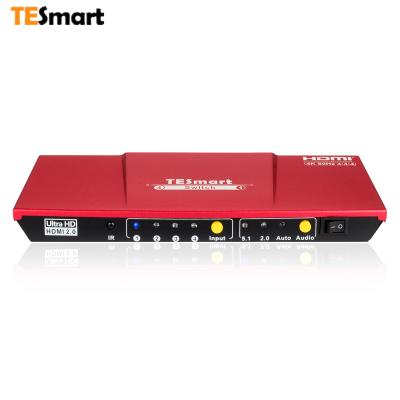 China Aluminum Alloy Tesmart 4k 60HZ 4 In 1 Digital Streaming Hdmi Video Changer 4x1 4 Port Switch Hdmi for sale