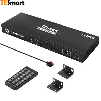 China Metal Tesmart 8 Channel Input Hdmi Changer 8x1 8 Way Port Hdmi Switch 4k With Remote Changer For Camera for sale