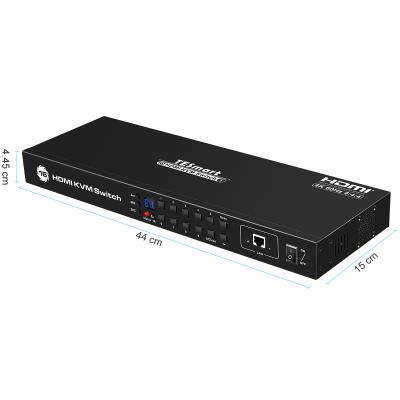 China Metal Port 4K@60Hz 16 HDMI KVM USB KVM Switch Switch Auto KVM Switch for sale