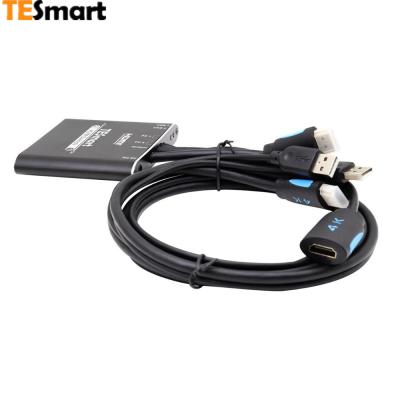 China TESmart 2 in 1 Out USB KVM HDMI Switcher 2x1 4K USB2 HDMI Port KVM Switch HKS0201C10 for sale