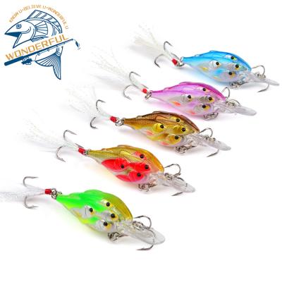 China ABS 6.2g Sculpin 70mm Jerkbait Crankbait Baitball Loud Lure Long Plastic Pale Artificial Hard Mount for sale