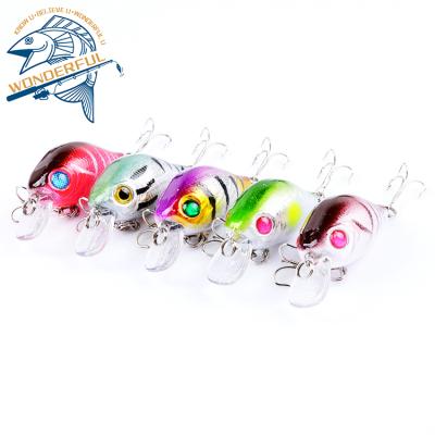 China Artificial Plastic Bionic Colorful Hard Diving Fishing Available Sample Factory Price 55mm PESCA 8.4g Crankbait for sale