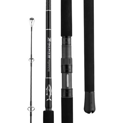 China Super Hard 2.36m 2.51m 2 Section Carbon Sale Fishing Hard Spinning Jumping Fishing Rods Deep Sea With Lures for sale