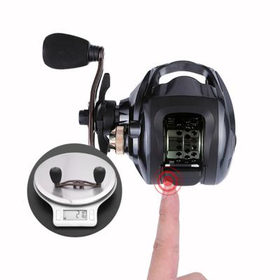 China Tough 6.3:1 12+1BB Let Max Drag 5.5Kg Straight Magnet Braking Baitcasting Fishing Reels for sale