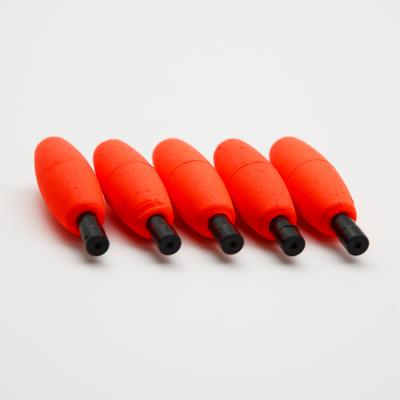 China Environmental Protection 50mm Orange 8g Ball Shaped Inshore EPS Foam 5pcs Fishing Float Bobber Set for sale