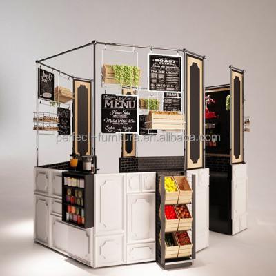 China Strong Gathering Restaurant Kiosk New Food Service Booth for sale