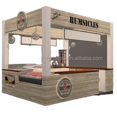 China Strong Bubble Tea Kiosk Custom Summer Smoothie Drinks Booth for sale