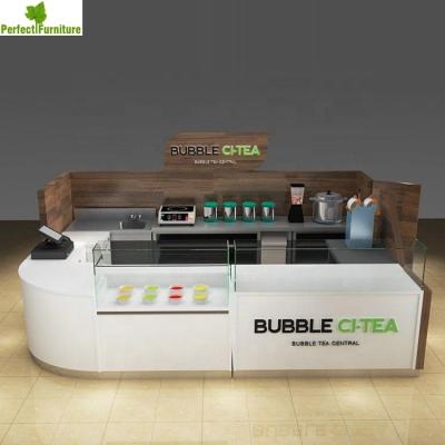 China food & Beverage factory factory food retail kiosk ice cream kiosk for sale bubble tea design mall cafe bar shop design counter for sale for sale