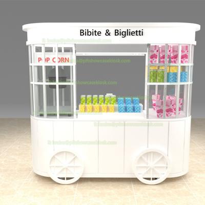 China Modern Fashion Style Beverage Cart Mobile Coffee Cart for sale