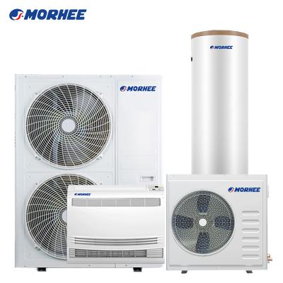 China Outdoor Energy Saving Wall Mounted Split Type Morhee Air Compressor R32 8KW 14KW 15KW DC Inverter Air Source For Water Heat Pump for sale