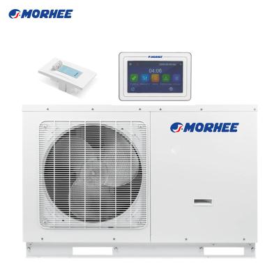 China Morhee Sale Outdoor Hot Air Source To Water Heat Pump Split Ducted Type Water Heater And Air Conditioner DC Inverter Heat Pump Unit for sale