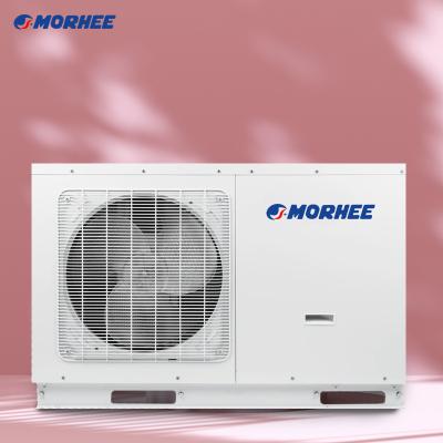 China Morhee Sale Outdoor DC Inverter Hot Air Source To Water Heat Pump System Unit Ducted Water Heater And Air Conditioner for sale