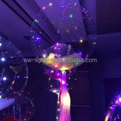 China Other Hot Christmas Decoration LED Light Bobo Balloon 18 Inch LED Balloon Light for sale