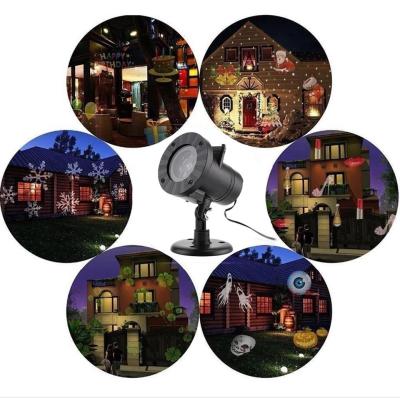 China 2020 simple wholesale Christmas decoration light festival waterproof outdoor projection lamp Christmas cards 12 for sale