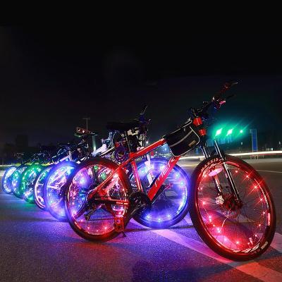 China Night Riding Outdoor Sport Cycle Accessories Mountain Road Fashion Bicycle LED Wheel Light Multicolor With Batteries for sale