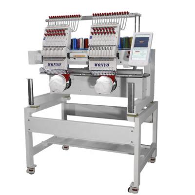 China Industrial hat/T-shirt embroidery machines/garment finishing/logos/3D embroidery machines for sale/single head flat head hat and T-shirt embroidery machine for sale